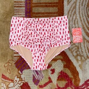 Kortni Jeane Pink and Red Bikini Bottom